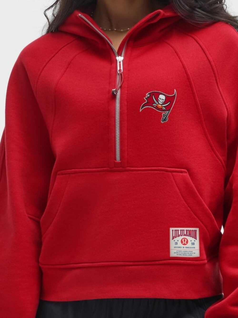 NWT Lululemon Women's Tampa Bay Buccaneers Crimson Scuba Oversized Hoodie